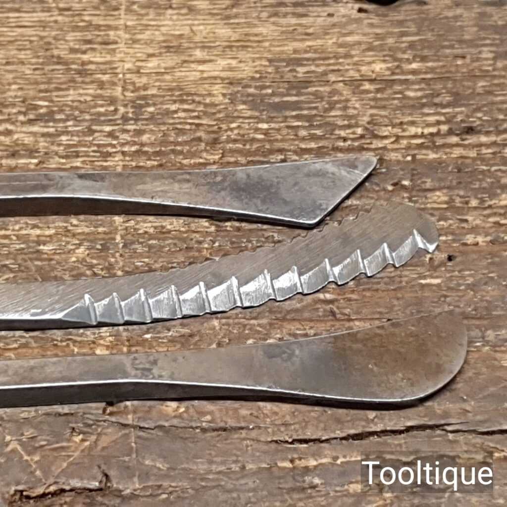 3 No: Vintage Model Makers Shaping Or Moulding Tools - Good Condition