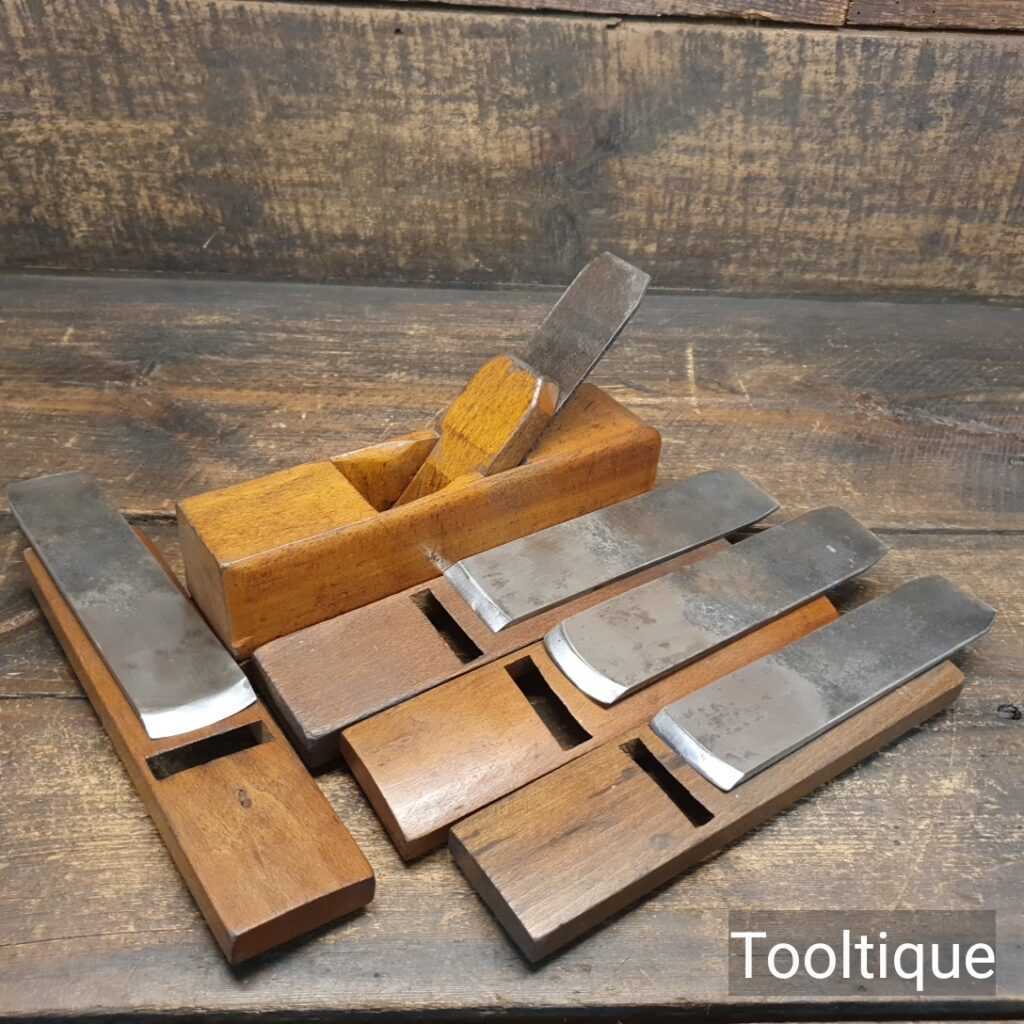 Vintage Patternmaker’s Beechwood Hand Plane - 4 Interchangeable Soles