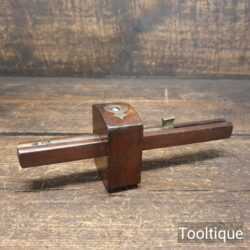 Vintage Hale Bros Carpenter’s Beech & Brass Mortise Gauge - Good Condition