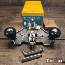 Vintage Boxed Stanley England No: 71 Hand Router Plane - Good Condition