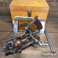 Vintage 1907-1908 Boxed Type 8 Stanley USA No: 45 Combination Plough Plane