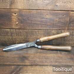 Vintage Brades Cast Steel Gardeners Hedge Trimming Shears - Sharpened Ready To Use