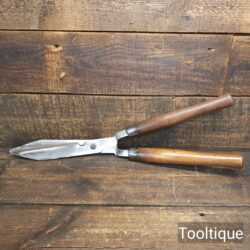 Vintage C. T. Skelton Cast Steel Gardeners Hedge Trimming Shears - Sharpened