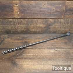 Vintage I. Sorby Scotch Barrel Eyed Timber Framing Auger Bit 1” End