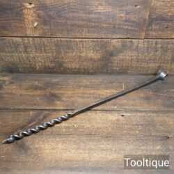 Vintage W. Marples Scotch Barrel Eyed Timber Framing Auger Bit ¾” End