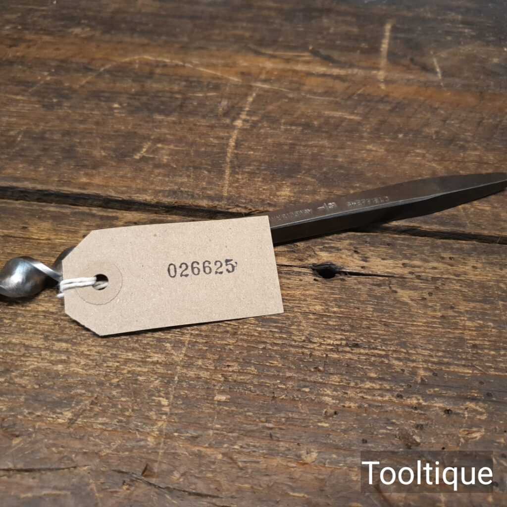 Vintage Wm Ridgeway ½” Timber Framing Auger Bit Sharpened Ready To Use Tooltique