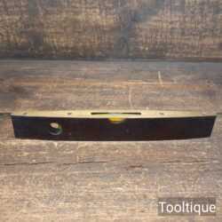 Vintage J. Rabone No: 1625 10" Rosewood & Brass Boat Spirit Level - Good Condition