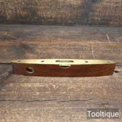 Vintage Rabone Chesterman 1625 9" Rosewood Brass Boat Spirit Level - Good Condition
