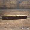 Vintage Redwood And Brass 8” Spirit Level - Good Condition