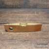 Vintage 6" Rabone Chesterman Beechwood Brass Spirit Level - Good Condition