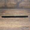 Vintage Alfred Ridge 10" Ebony Heavy Brass Spirit Level - Good Condition