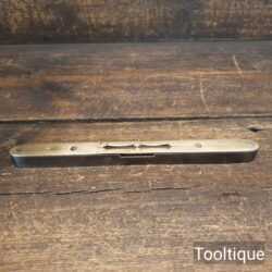 Unusual Vintage Machinists Steel & Brass 9" Spirit Level - Good Condition