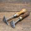 Vintage Pair of Scrapers Sharpened Ready For Use - Good Condition