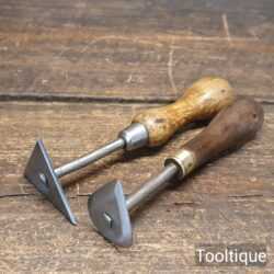 Vintage Pair of Scrapers Sharpened Ready For Use - Good Condition