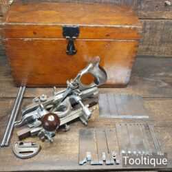 Vintage Boxed Stanley Sweetheart USA No: 45 Combination Plough Plane - Good Condition