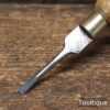 Vintage 4" Miniature Boxwood Turn Screwdriver ⁵⁄₃₂" Flat End - Good Condition