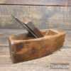 Vintage 8 ½” Frost Norwich Beechwood Coffin Shaped Smoothing Plane - Ready To Use