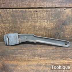 Vintage Cast Steel Sliding Jaw Type Adjustable Wrench - Good Condition