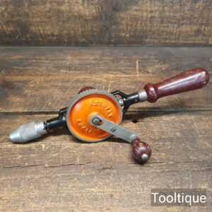 Vintage Stanley No: 803 Double Pinion Egg Beater Hand Drill - Fully Refurbished