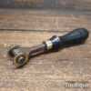 Vintage Leatherworking Stitch Pricking Twin Brass Wheel Tool - Good Condition.