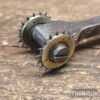 Vintage Leatherworking Stitch Pricking Twin Brass Wheel Tool - Good Condition.