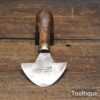 Small Vintage T. Dixon Cast Steel leatherworking Saddlers Half-Moon Round Knife