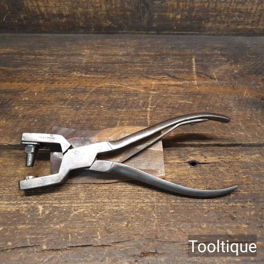 Vintage 8” Wynn & Timmins Heavy Duty Leatherworking Punching Pliers - Good Condition