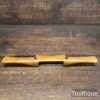 Vintage John Wilson 1944 Beechwood & Brass Spokeshave - Good Condition