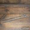 Vintage ⅜” Pair 12 ½” Of Cast Steel Drawbore Pins - Good Condition