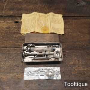 Rare Antique Record Reusable Syringe Needle Kit - Good Condition