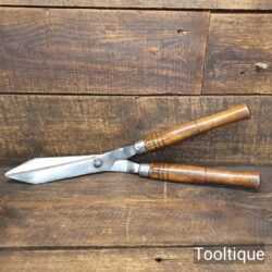 Vintage Cast Steel Gardeners Trimming Shears - Sharpened Ready For Use