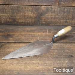 Vintage 11” W.H.S Hunt & Sons Brades Bricklayer’s Trowel - Good Condition
