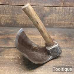 Antique Hand Forged 7 ½” Wide Coopers Bowl Adze Stamped BL - Original Condition