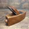 Vintage Beechwood Coffin Shaped Smoothing Plane - Lapped Flat Ready To Use