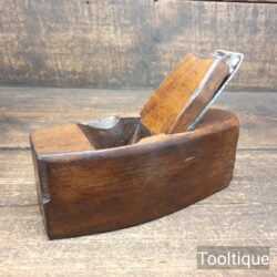 Vintage C. Childs Beechwood Coffin Shaped Smoothing Plane - Lapped Flat