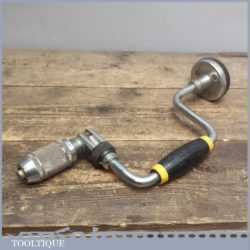 Vintage Stanley No 144 Wooden Handles Brace With 8” Sweep