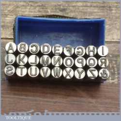 Vintage Imperial Steel Marking Letter Stamps In Original Box