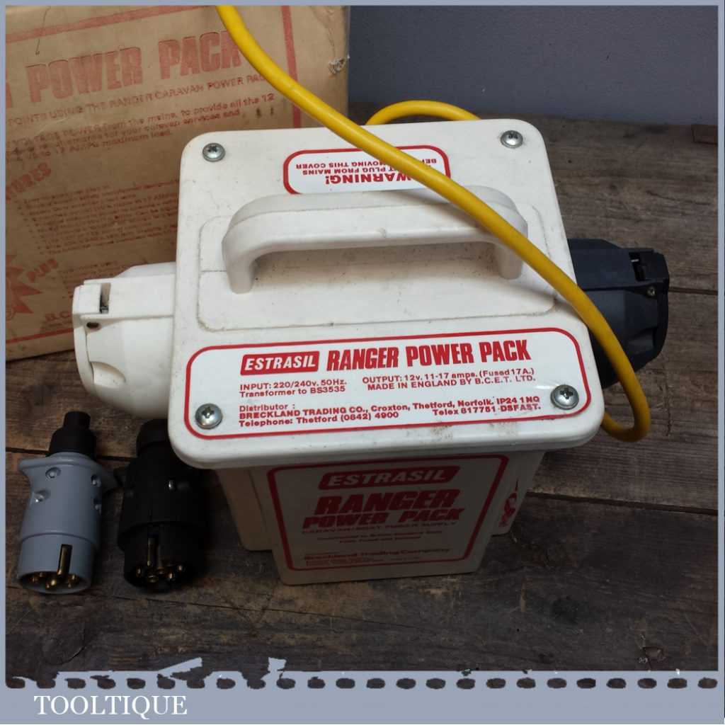 Estrasil Ranger Power Pack 240v 12 Volt Caravan / Boat Transformer Tooltique