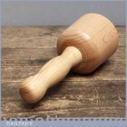 Beech Woodcarving Mallet 4” Wide Head And Ash Handle - Unused