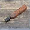 Vintage Bookmakers Leather Workers Seat Iron Tool - Good Condition
