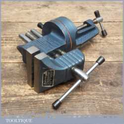 Vintage Rabone Chesterman Engineers Swivelling Vice With 3” Jaws