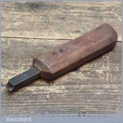 Vintage Leatherworking Cobblers Square Edge Iron Tool Marked JJPP London