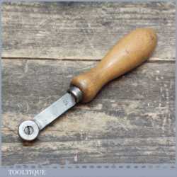 Vintage Leatherworking No: 18 Fudge Wheel With Beech Wood Handle