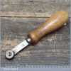 Vintage Leatherworking No: 10 Fudge Wheel With Beech Wood Handle