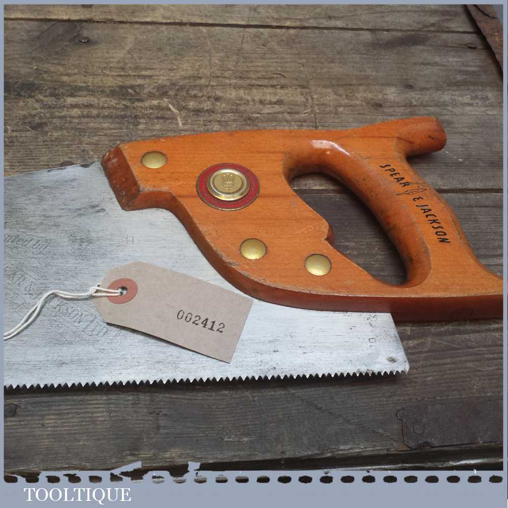 Vintage Spear And Jackson No 88 Superior Panel Saw 10 tpi Tooltique
