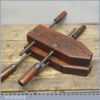 Pair Of Vintage Wooden Adjustable Clamps - Lovely Patina