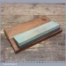 Good Double Sided India Oil Stone In Emir Box - Good Condition