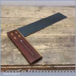 Very Clean Vintage Marples Rosewood And Brass 12” Square