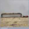 Vintage Millers Falls USA Adjustable Length Hacksaw - Rosewood Handle