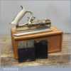 Vintage Record No: 44 Plough Plane Plus Complete Set Of Cutters And Box